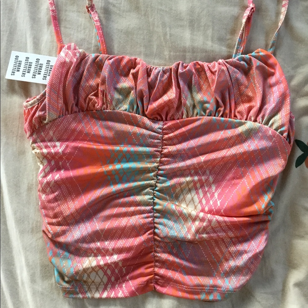 Ruched UO going out top